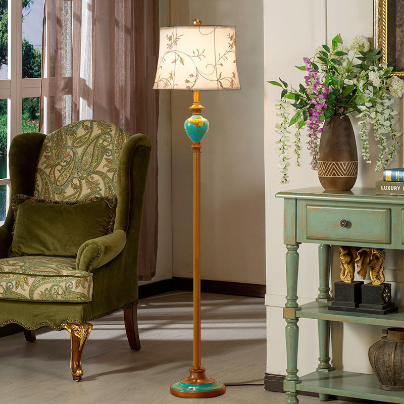 Coffee table american floor lamp living room bedroom master bedroom bedside table european floor lamp retro vertical bedside shelf