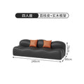 new leather reception desk wave rest area lounge seating for salon, office, and nordic living room