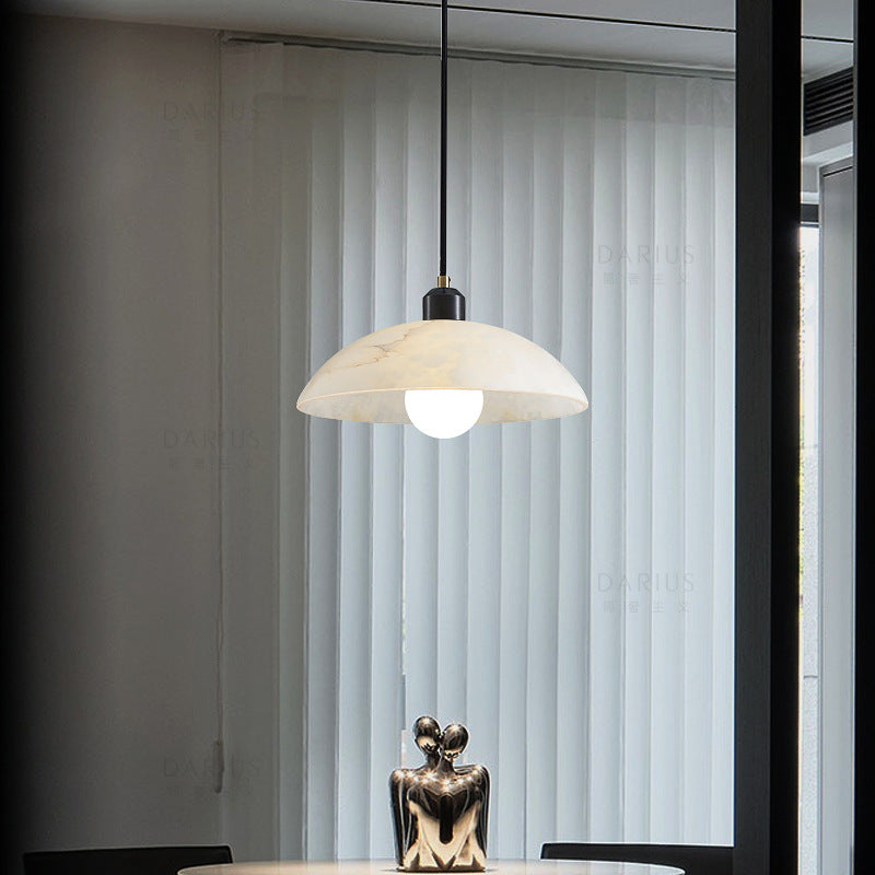 Marble all-copper chandelier modern simple light luxury restaurant chandelier bar light designer creative aisle entry lighting