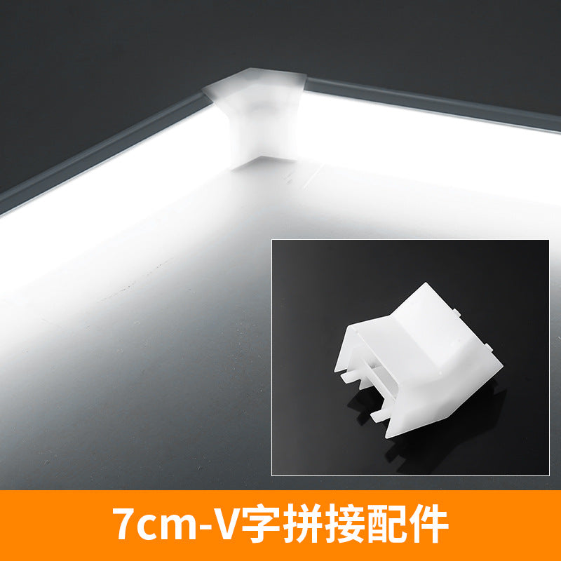 Five-sided led strip light tube, super bright daylight, 1.2m all-in-one bracket, shop office lighting