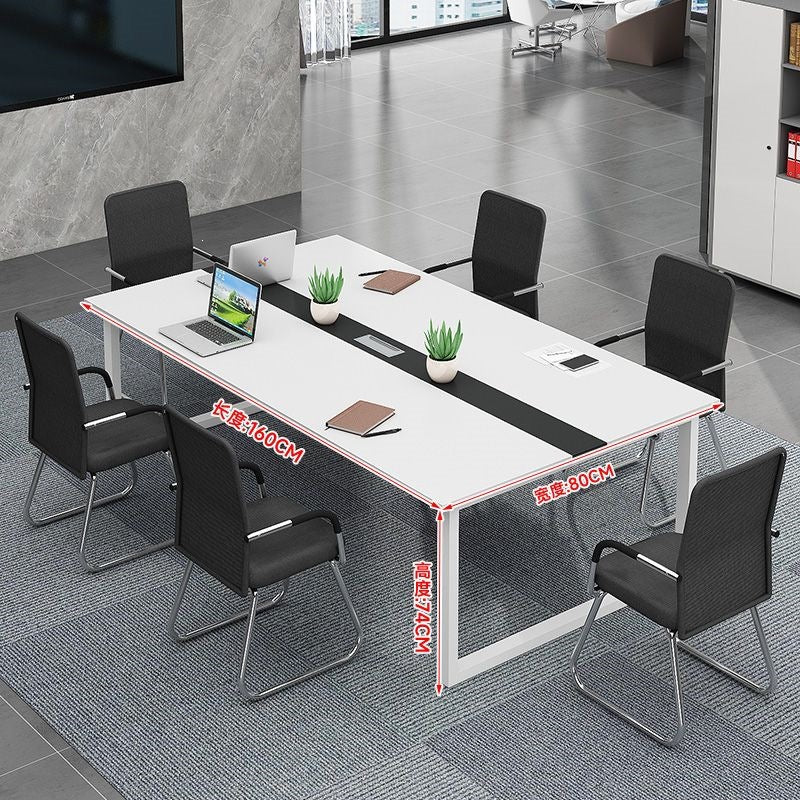 Conference table long table minimalist modern office desk and chair set conference room bench table workstation training station employee desk
