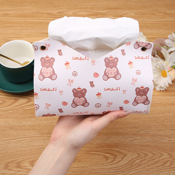 [Event Promotion] Creative Leather Tissue Box Nordic Home Living Room Light Luxury Carton Bedroom Fashion Paper Box