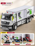 Alloy version [three-door | alloy front] large transport container truck