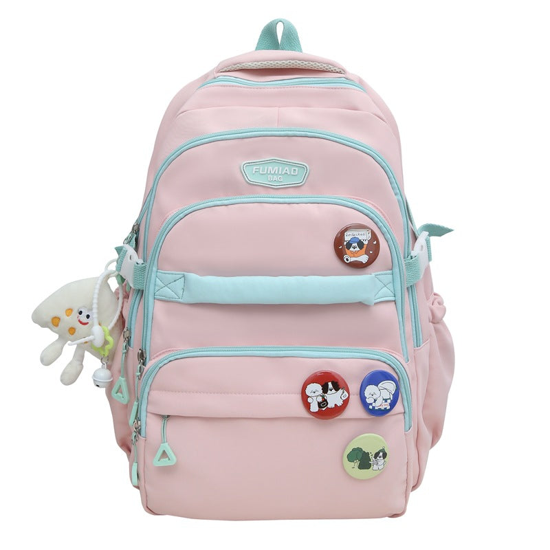 School bag ins wind girl cute Korean version of high school students, junior high school students, primary school students, grades 3 to 5 and 6, backpack