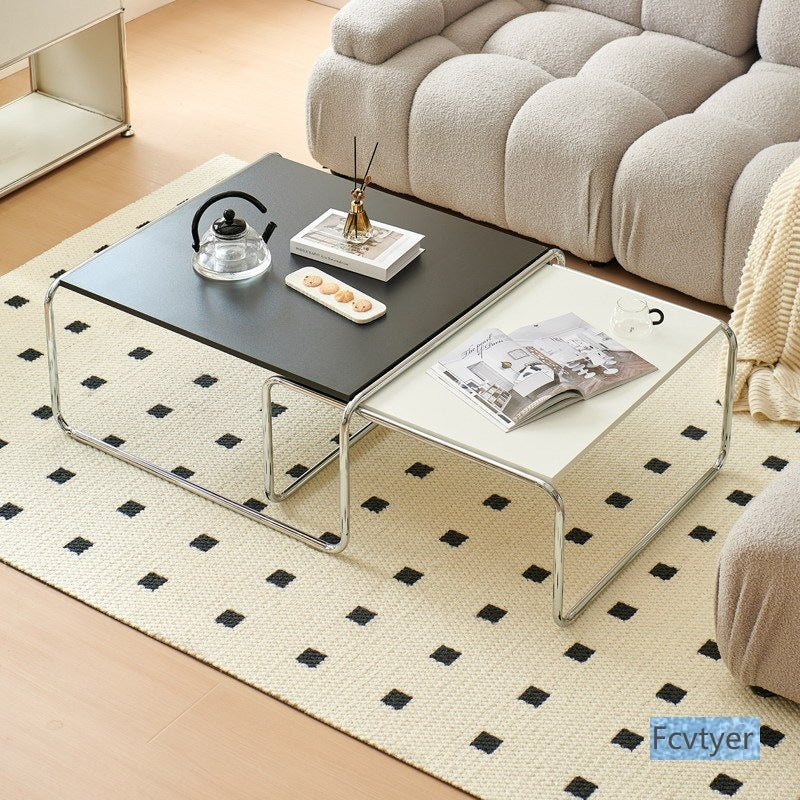 Langyujia for homewrought iron coffee table side table living room sofa creative coffee table bracket combination paint combination cream style