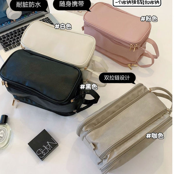 New female portable travel 2024 cosmetic bag large capacity portable cosmetic storage bag large toilet bag waterproof