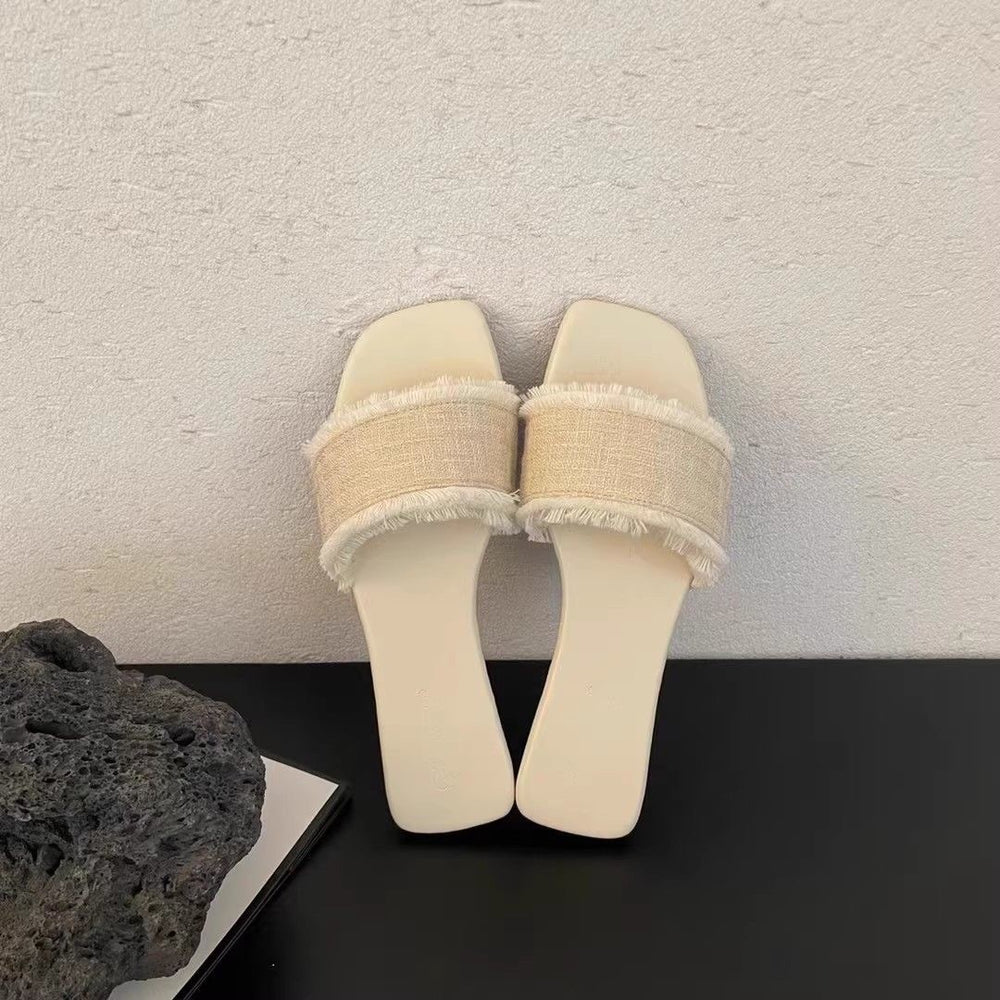 Fairy wind summer retroelegant cross strap roman shoes beach shoes soft bottom open toe one strap sandals women