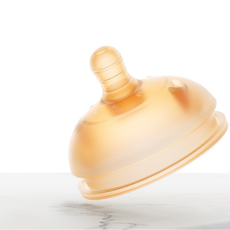 Baby silicone weaning handy gadget baby artificial pacifier breast milk real feeling night milk nipple soft wide diameter