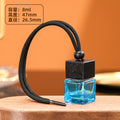 Car perfume bottle empty bottle hanging square cover colorful aromatherapy bottle essential oil refill bottle thickened lanyard glass bottle