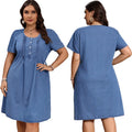fashion  dress women's summer new arrivalplus size women's clothing artsyloosefashion long skirt v-neck