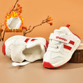 Toddler shoes for baby boys 0-1-3 years old, autumn/winter infant and toddler shoes for baby girls, soft sole non-slip, fleece-lined, extra thick cotton shoes