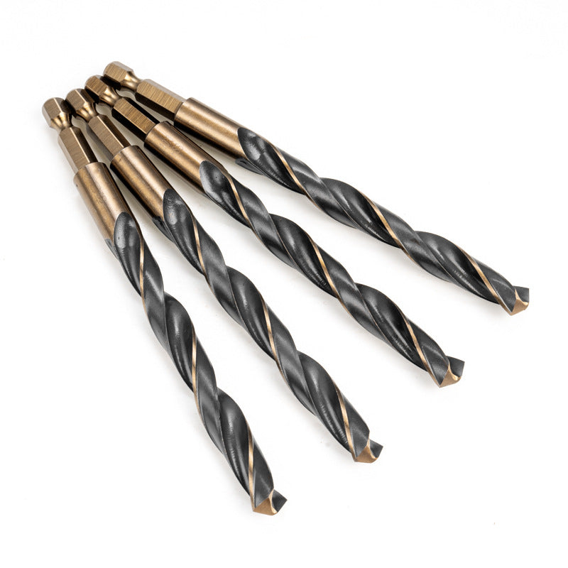 ATO hexagonal shank anti-skid twist drill bit High speed steel 4341 twist drill, metal stainless steel iron plate drilling drill bit