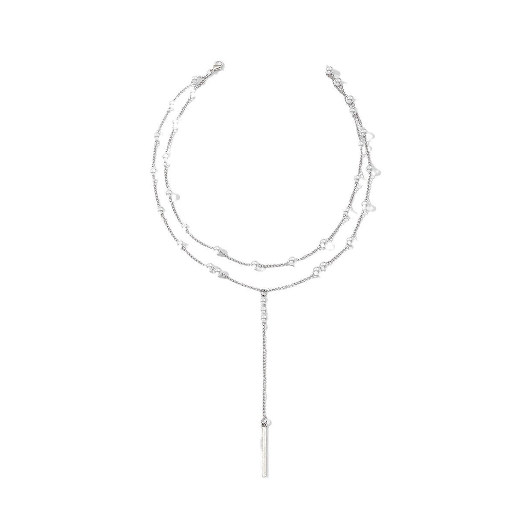 Customized necklace pearl jewelry versatile sweater chain niche light luxury high-end clavicle chain women's accessories pendant