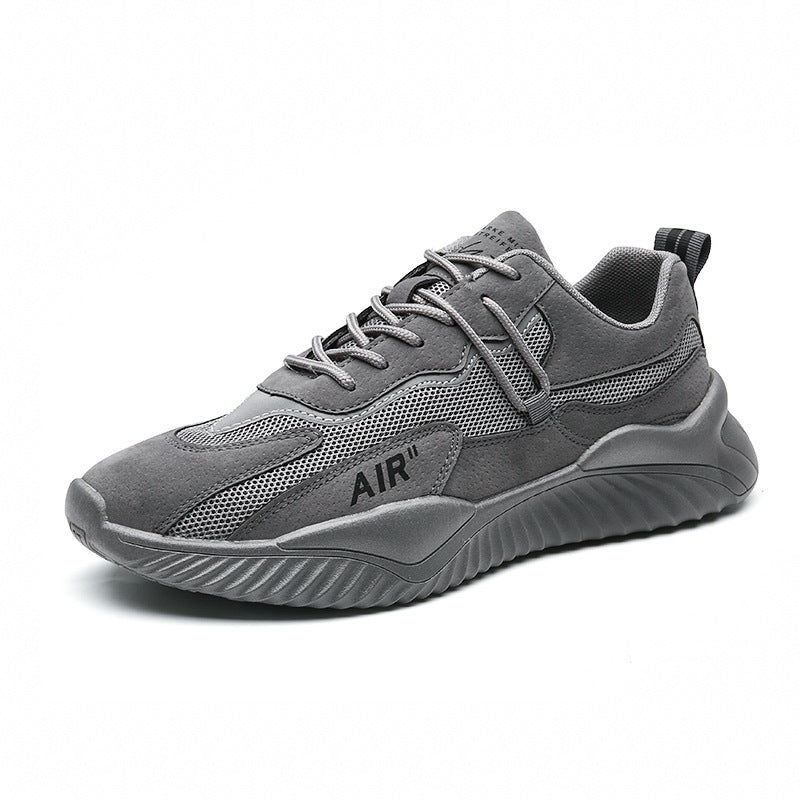 2025 new spring breathable korean style trendy mesh athletic men's shoes - versatile casual spring running dad shoes