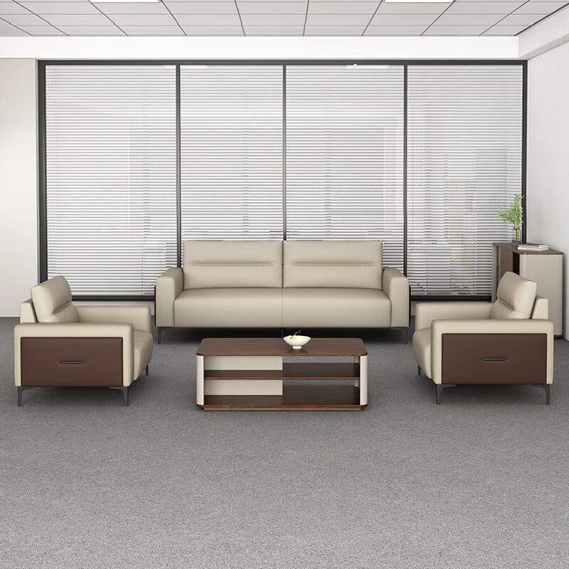 Saint-li office sofa and coffee table set - modern minimalist reception and waiting area furniture