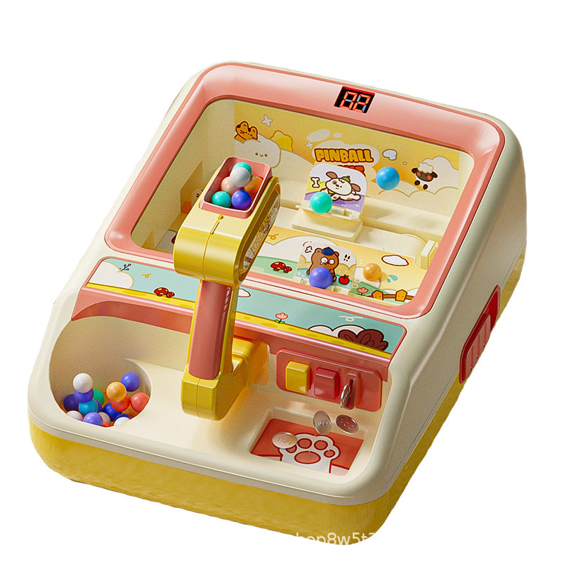 Shooting game machine - large size marble popper for kids - educational toy for boys and girls ages 3-6 - perfect birthday or new year gift
