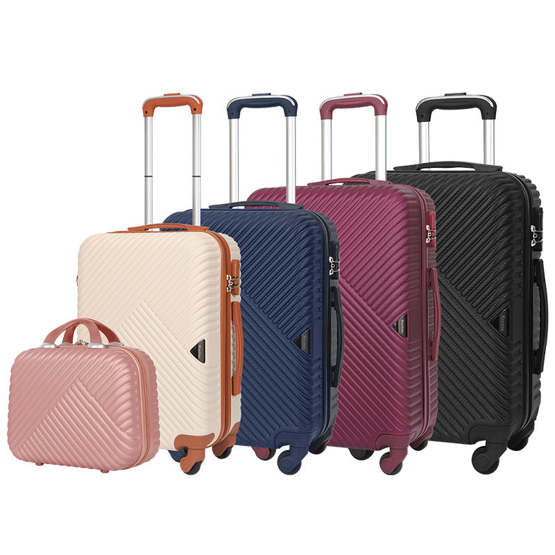 Cross-border multi-piece boarding suitcase gift travel password box waterproof universal wheel trolley case expandable