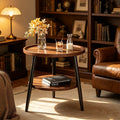 Scandinavianaccessible luxury small apartment side table casual modern for home round double layer side table coffee table small table sofa coffee table