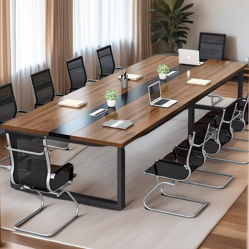 Bestselling office desk & conference table set - modern minimalist design, complete employee desk and chair combination, conference room long table