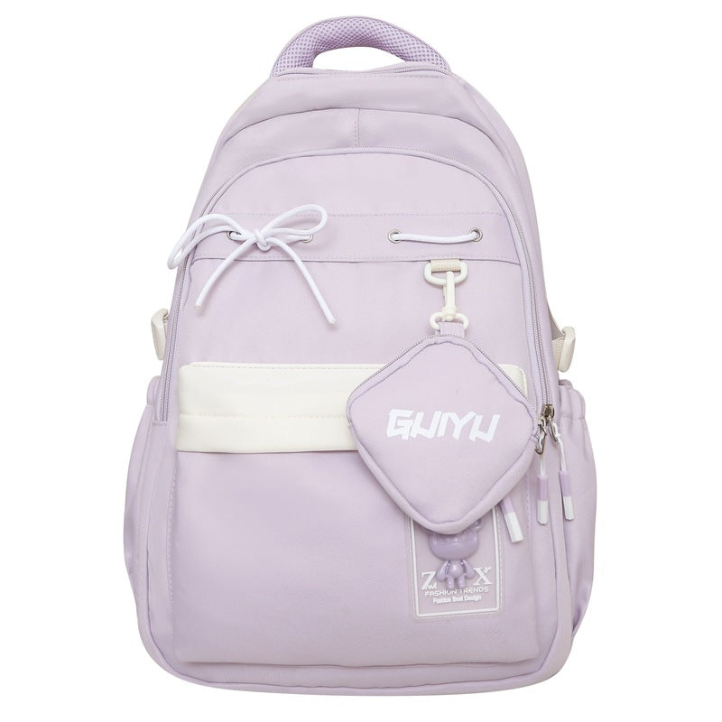 School bag, college student, high school student, large-capacity college style backpack, simple leisure sports, Korean version, couple backpack.