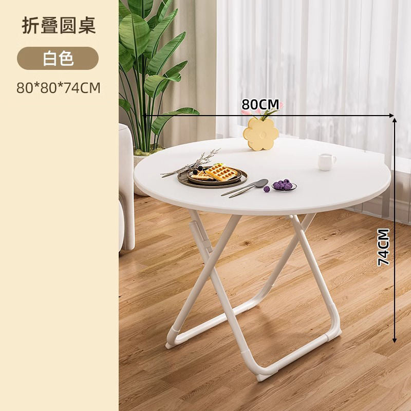For homefoldable table small apartment table and chair combination simple dining table balcony dining table portable small round table stall square table