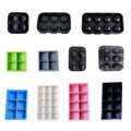 Freeze ice cube mold with lid silicone ice grids ice making film skull square ice maker cocktail ice ball film