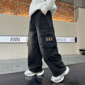 Boys' denim pants - spring/autumn kids' cargo pants -  new korean style trendy long pants for older boys