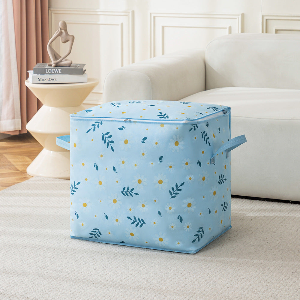 Quilt storage bag Thousand bird grid non-woven moving bag Large capacity travel duffel bag Foldable packing bag