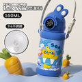 Kids' 316 stainless steel insulated tumbler - stylish straw cup, keeps drinks cold, portable & drop-proof, cartoon design for students