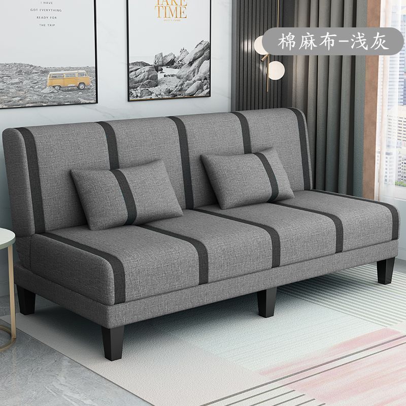 Sofa can be folded for dual use, double and three-person multi-functional simple rental room bedroom lazy living room foldable sofa bed