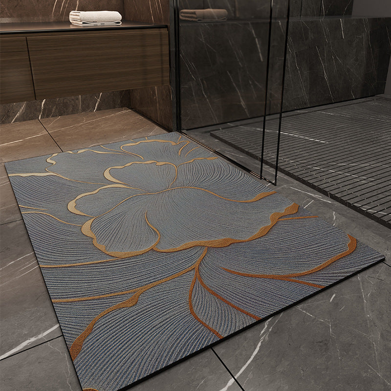 Bathroom absorbent floor mat soft diatom mud non-slip bathroom toilet for home bathroom door quick-drying door mat