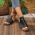 plus size casual lightweight minimalist fashion sandals women's summer beach comfortable flip-flops wholesale from manufacturer