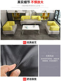 Office business reception combination sofa set - casual area, clothing store, minimalist modern office sofa, three-seater