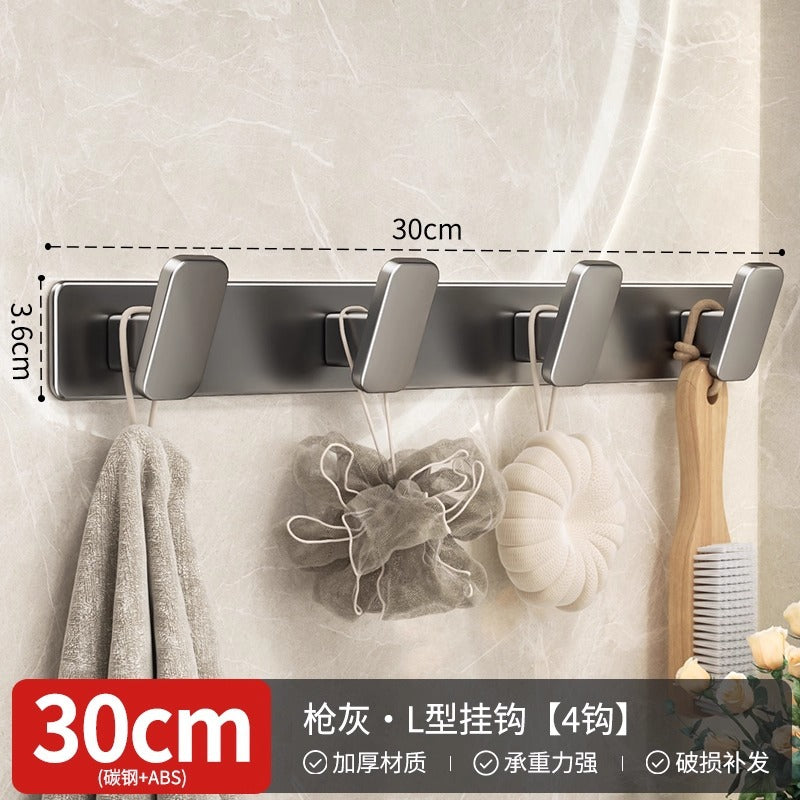 No punching clothes hook, door rear clothes hanger, wall-mounted door entrance, coat cabinet hook, strong row hook