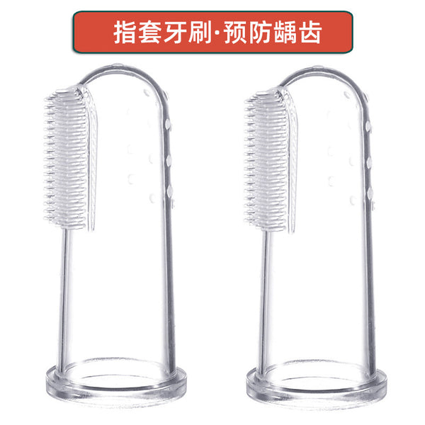 Factory direct sales baby thumb cover toothbrush, silicone baby tooth brush, finger toothbrush, baby tongue coating cleaning brush