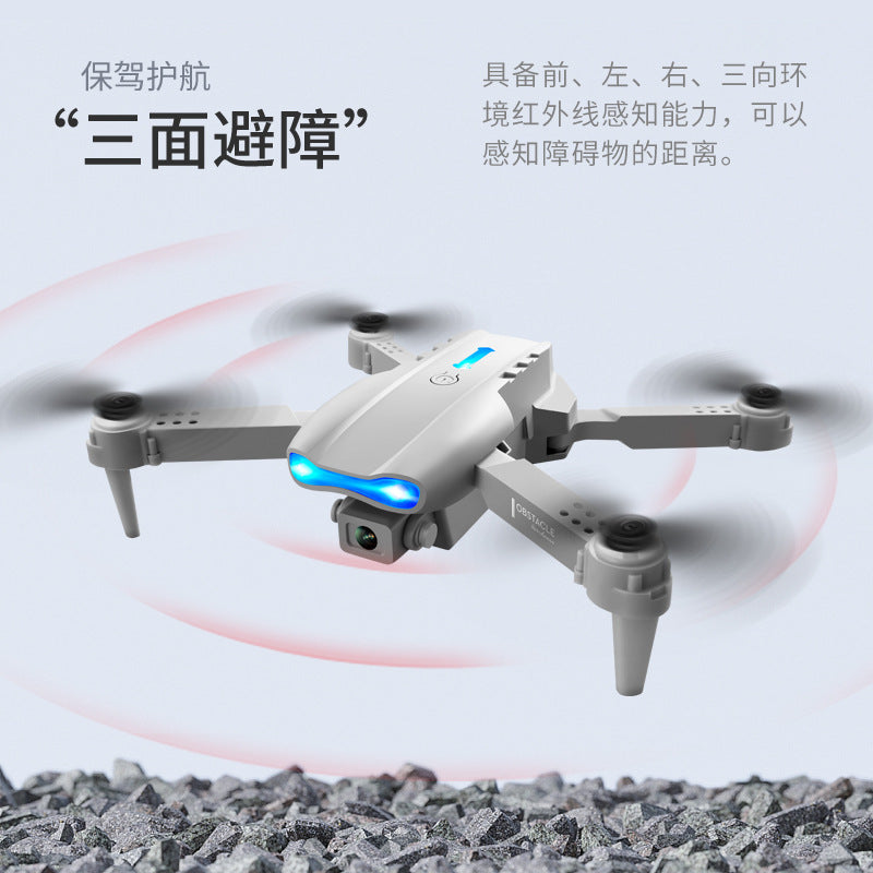 e99&k3 obstacle avoidance foldable drone remote control handle quadcopter hd 4k aerial photography aircraft fixed height