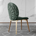 Luxury high-end dining chair - italian designer astrid leaf chair - upholstered backrest - perfect for small spaces - dining table chair