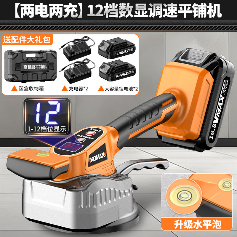 Tile laying machine - heavy-duty smart electric tile setter for flooring, wall tiles, and more - powerful vibration tool
