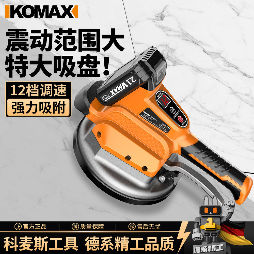 Tile laying machine - high-power electric vibrator for smart large format wall and floor tiles - the ultimate tile installation tool