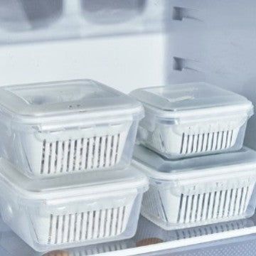 Food storage box Household transparent food display box Microwave oven heating pickles cold dishes Sealed fresh-keeping box