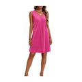 european and american sleeveless v-neck casual solid color dress for cross-border e-commerce