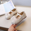 Vancahao girls' fashion crown princess shoes - new autumn  korean style soft sole leather shoes for children