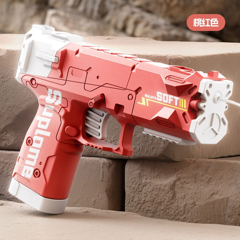 Douyin's same mini glock water gun manual continuous reloading summer outdoor water gun beach water toy