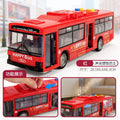 exclusive children's bus door opening simulation model bus baby bus bus boy toy