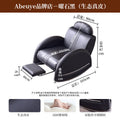Napping lounge chair for home living room lazy casual single sofa chair genuine leather solid wood home balcony italian rocking chair