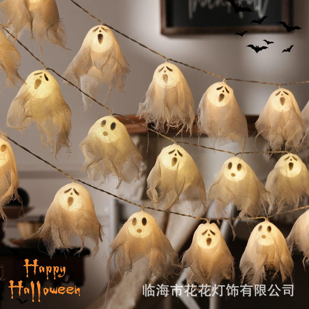 Halloween decorations pumpkin lighting holiday light string led ambient light battery box light string lantern props
