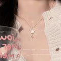 French shell star necklace women's 2024 new arrival hot style necklace accessory - lightweight luxury, niche, high-end clavicle chain
