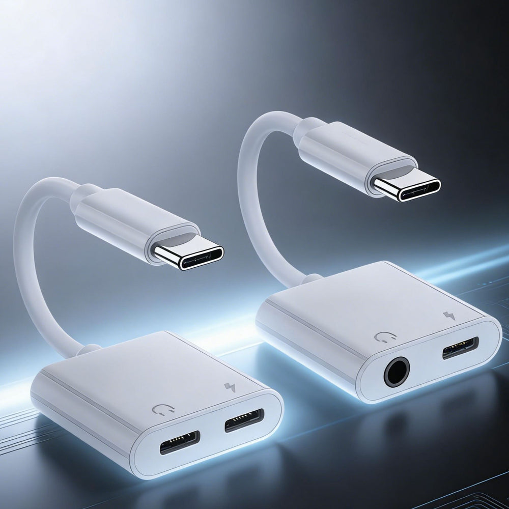 Apple iphone 17 compatible type-c headphone adapter dac digital decoder 2-in-1 audio converter cable tpc
