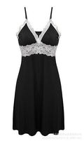 Hot-selling lingerie: seductive cutout nightgown, suspender faux silk sexy mini dress, women's sleepwear - sexy