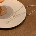 Summer pearl double-layer heart necklace for women - lightweight luxury design, unique layering, choker necklace, trending luxury style